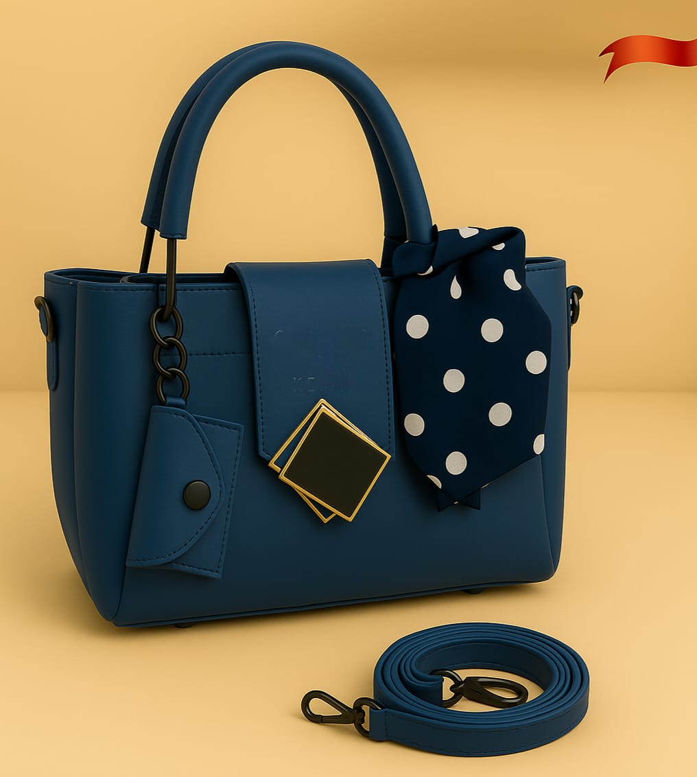 2 PCS High-Quality Synthetic Leather Shoulder Bag Set – Long Strap, Soft Stuff