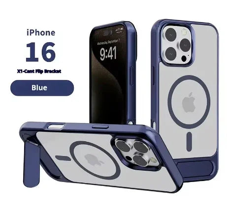 360° Magsafe Shockproof Case with Kickstand | For iPhone 16 Series – Wireless Charging Compatible - Deewan E Kharidar