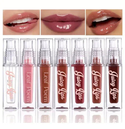 Hydrating Crystal Lip Oil – Tinted, Moisturizing & Plumping Gloss for Juicy Lips - Deewan E Kharidar