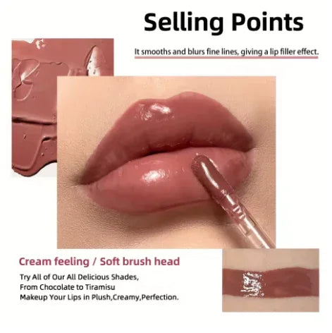 Hydrating Crystal Lip Oil – Tinted, Moisturizing & Plumping Gloss for Juicy Lips - Deewan E Kharidar