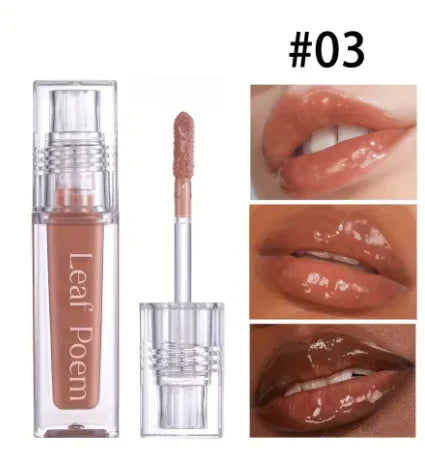 Hydrating Crystal Lip Oil – Tinted, Moisturizing & Plumping Gloss for Juicy Lips - Deewan E Kharidar