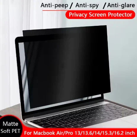 Privacy Screen Protector for MacBook Air/Pro – Anti-Spy, Anti-Glare Film (13"–16") - Deewan E Kharidar