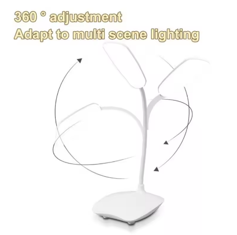 USB Rechargeable LED Desk Lamp – Eye Protection Reading Light with 3-Level Dimming - Deewan E Kharidar