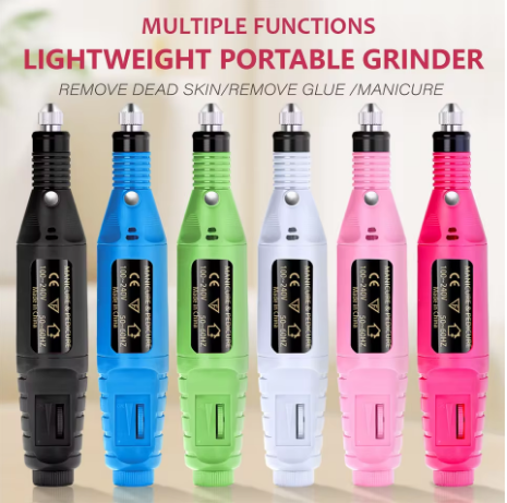 Electric Nail Drill Machine Set – Professional Nail Sander with USB & Plug Options - Deewan E Kharidar