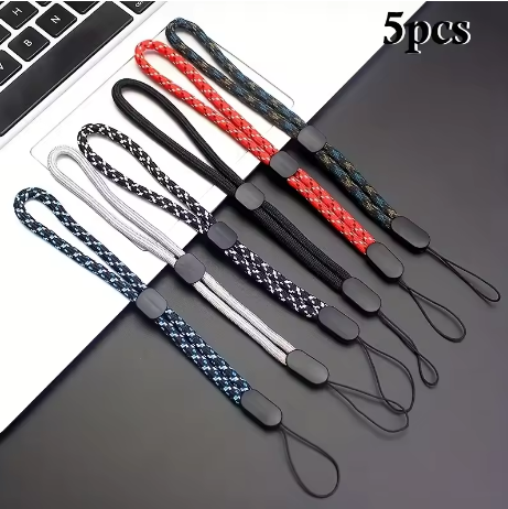 5PCS Durable Hand Wrist Lanyard Strap for Phones, Cameras, USB Drives, Keychains & More - Deewan E Kharidar