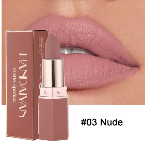 6-Color Matte Lipstick Set – Long-Lasting, Waterproof, Non-Fading, Non-Stick Velvet Lip Colors - Deewan E Kharidar