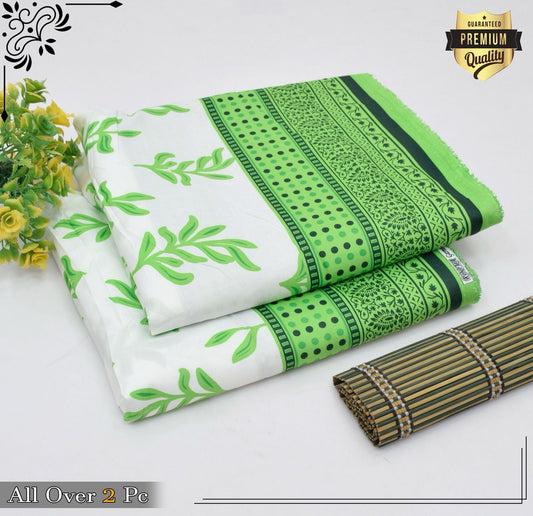 Floral Prints 2-Piece Summer Outfit – Digital Printed Shirt & Trouser | Micro Polo Cotton| Unstitched - Deewan E Kharidar