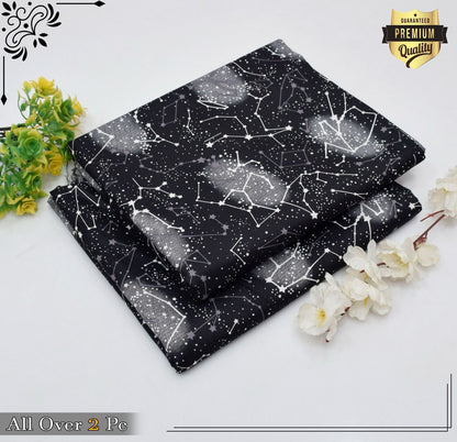 Floral Prints 2-Piece Summer Outfit – Digital Printed Shirt & Trouser | Micro Polo Cotton| Unstitched - Deewan E Kharidar
