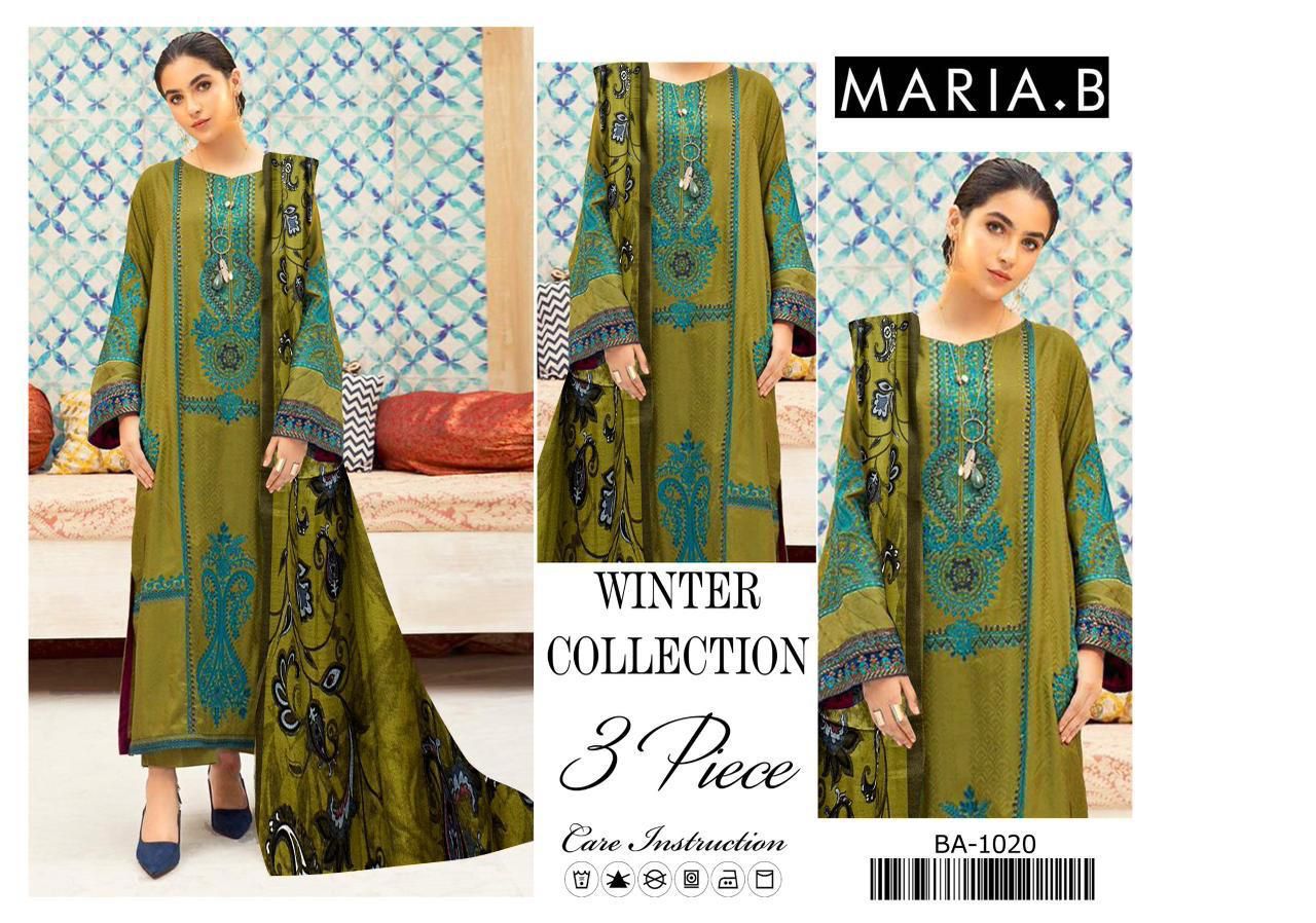 Maria B Winter Collection 3-Piece Embroidered Suit – BA-1020