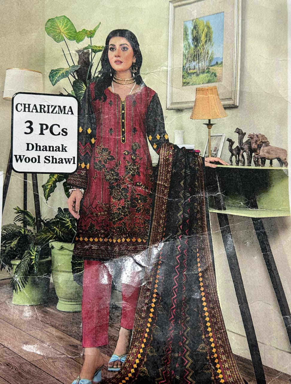 Luxury Dhanak Wool Shawl 3-Piece – Charizma Winter Collection