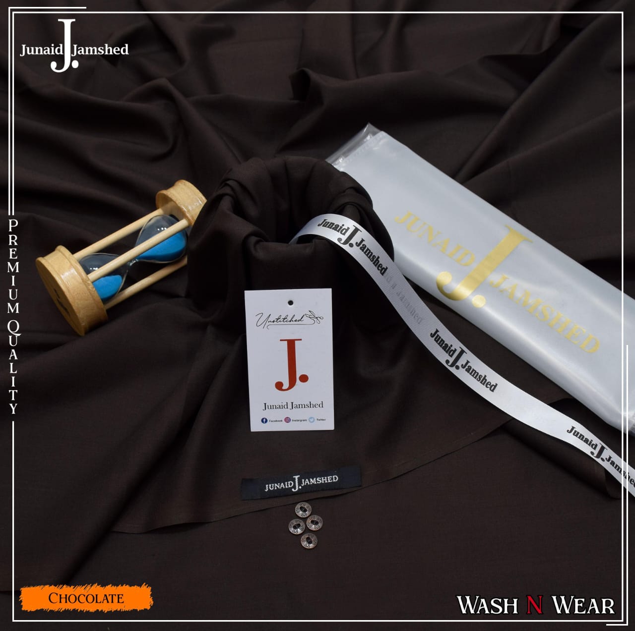 Premium Junaid Jamshed Wash & Wear Fabric – Elegant & Comfortable Men's Collection