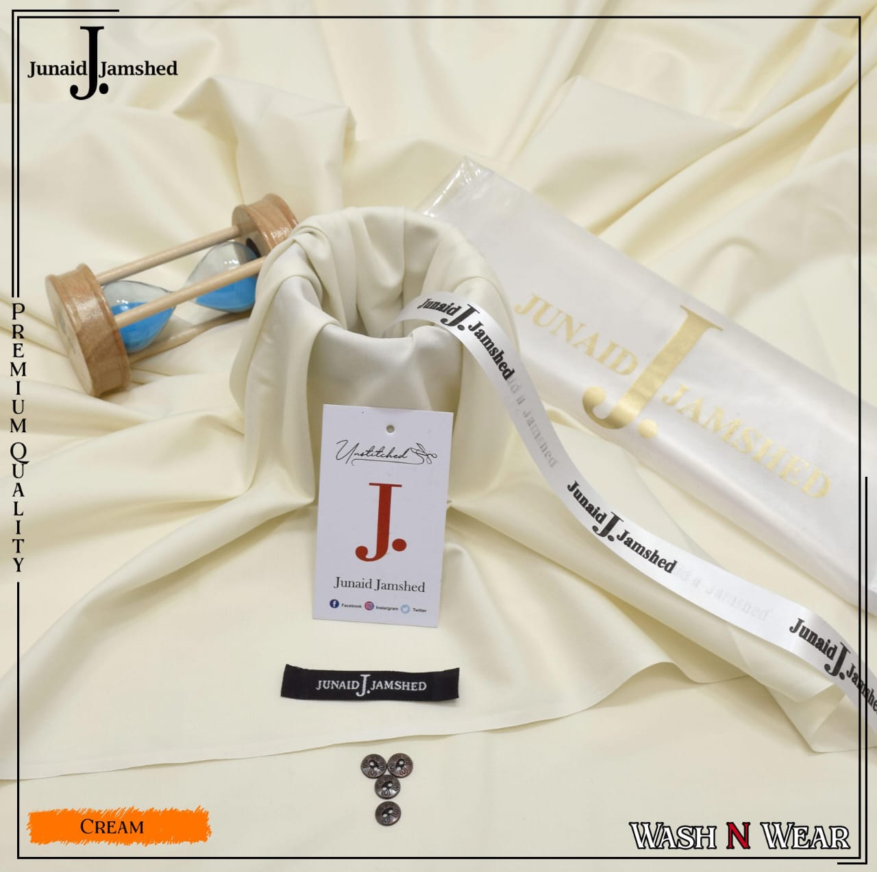 Premium Junaid Jamshed Wash & Wear Fabric – Elegant & Comfortable Men's Collection