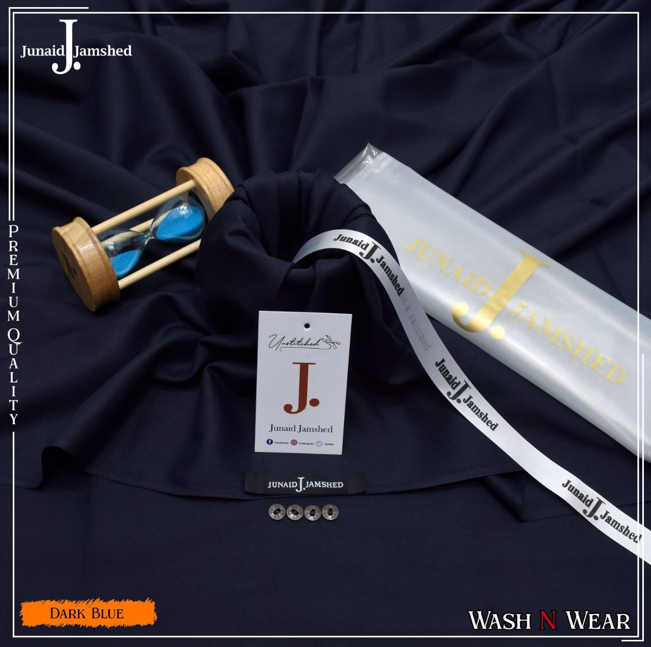 Premium Junaid Jamshed Wash & Wear Fabric – Elegant & Comfortable Men's Collection