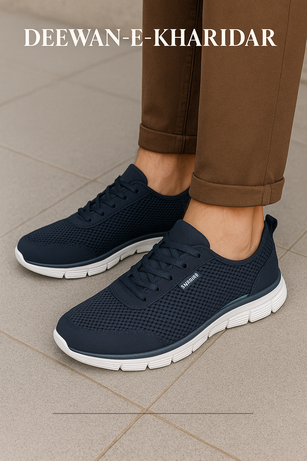 Men's Summer Mesh Sneakers – Lightweight Breathable Running Shoes for Everyday Comfort - Deewan E Kharidar