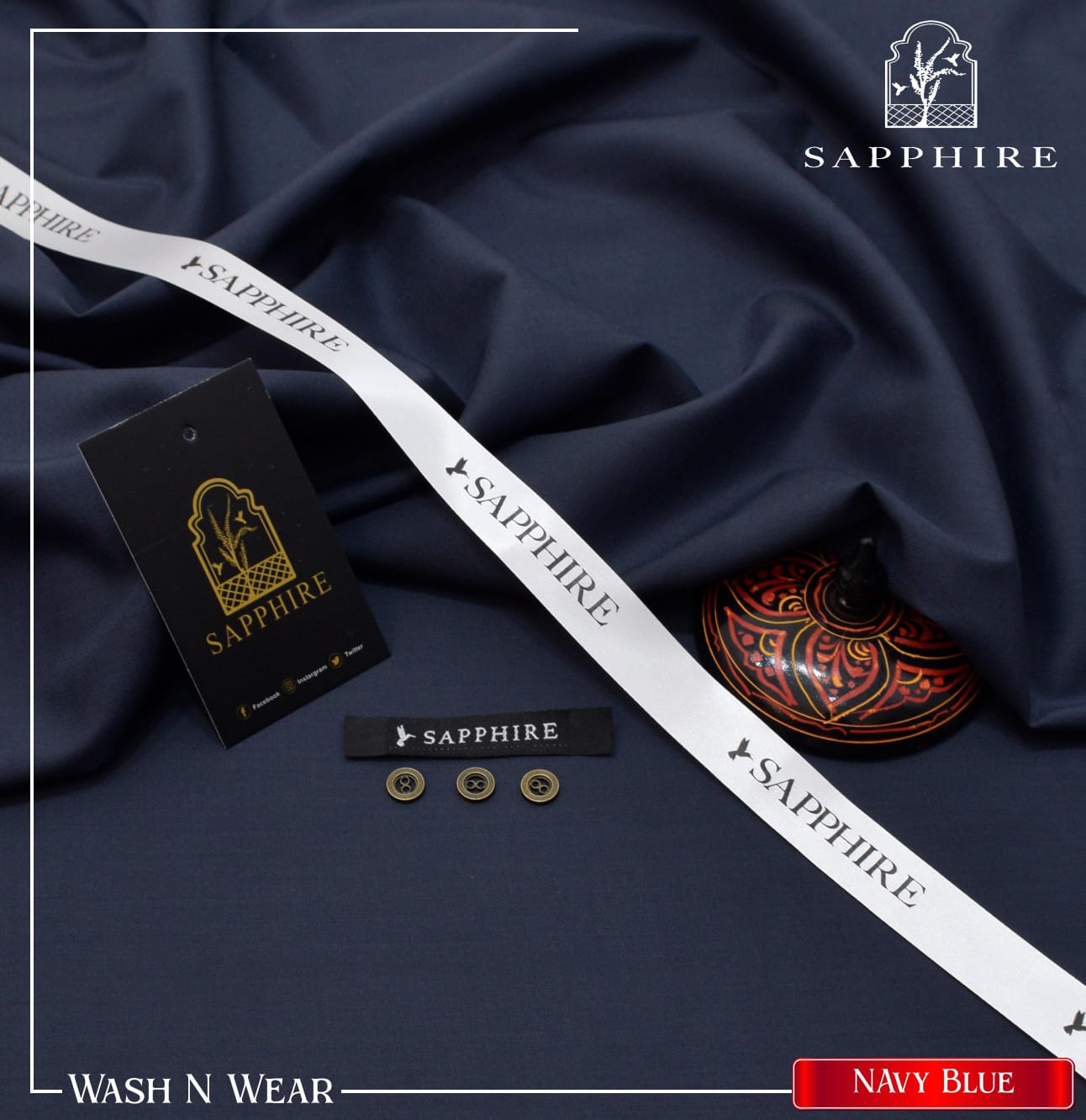 ✨ Sapphire Wash & Wear – Summer Collection 2025 | Premium Gents Fabric ✨