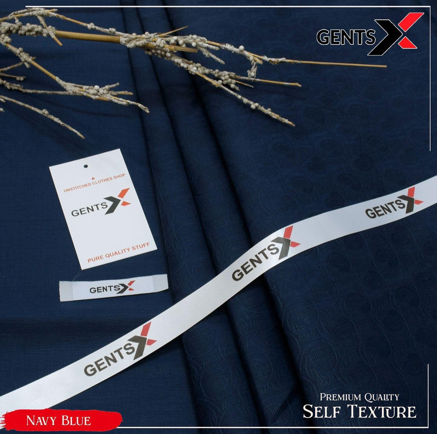 GENTS X Premium Hard Cotton | Luxury Men's Unstitched Suit | 2025 Collection