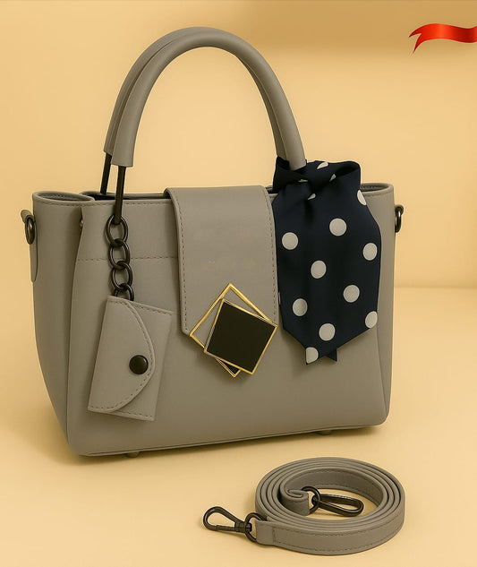 2 PCS High-Quality Synthetic Leather Shoulder Bag Set – Long Strap, Soft Stuff