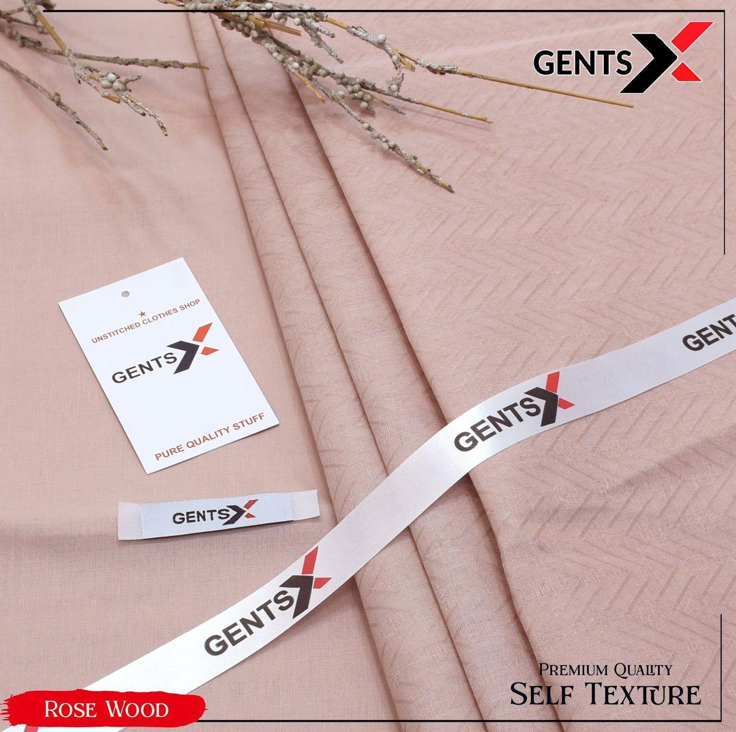 GENTS X Premium Hard Cotton | Luxury Men's Unstitched Suit | 2025 Collection