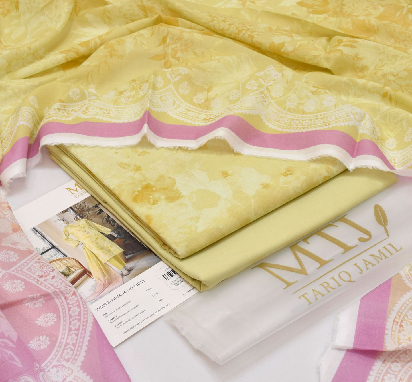 MTJ 2025 Luxury Digital Printed Lawn Suit – 3PC | Original Stock | 8 Meter Total - Deewan E Kharidar