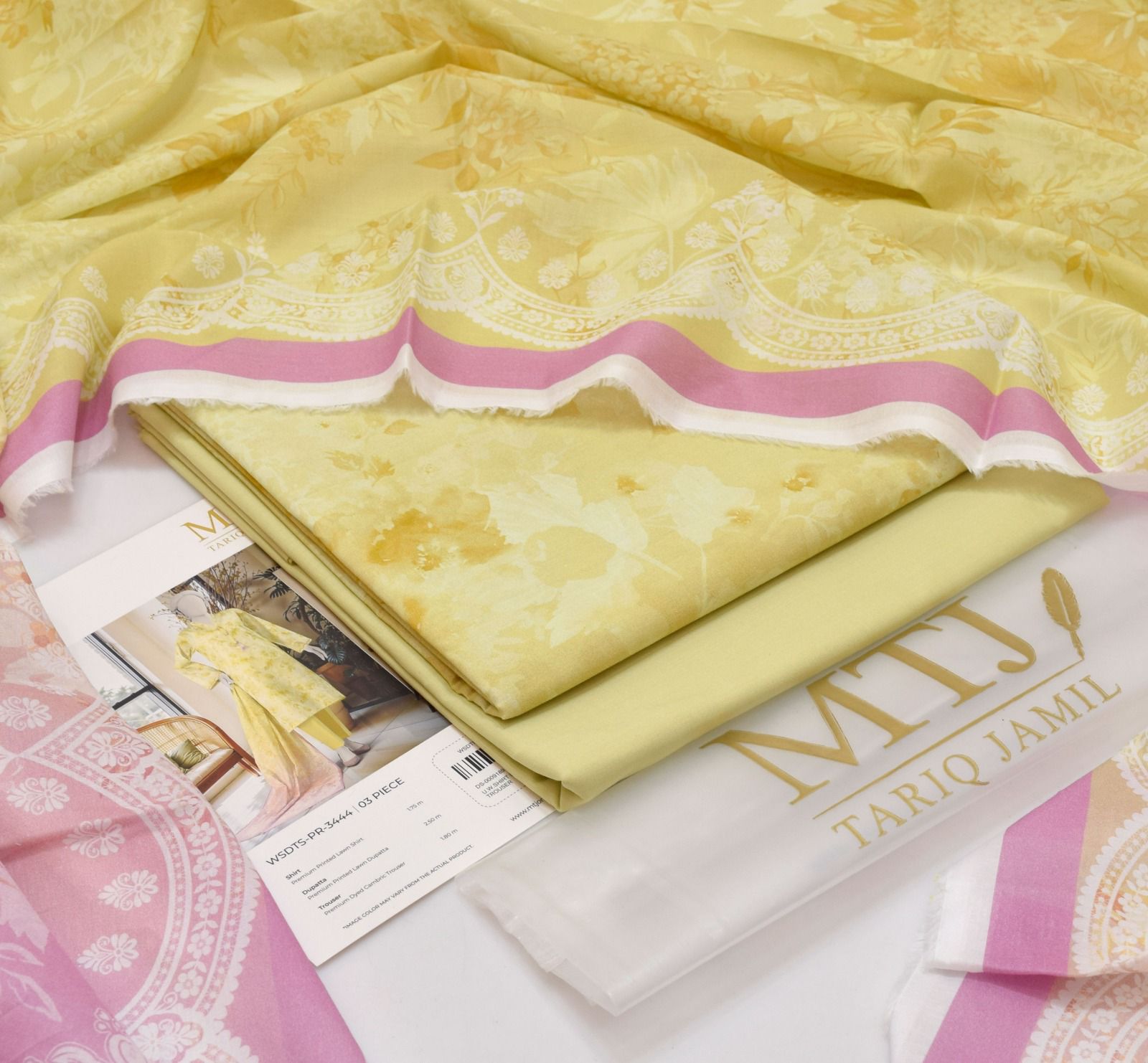 MTJ 2025 Luxury Digital Printed Lawn Suit – 3PC | Original Stock | 8 Meter Total - Deewan E Kharidar