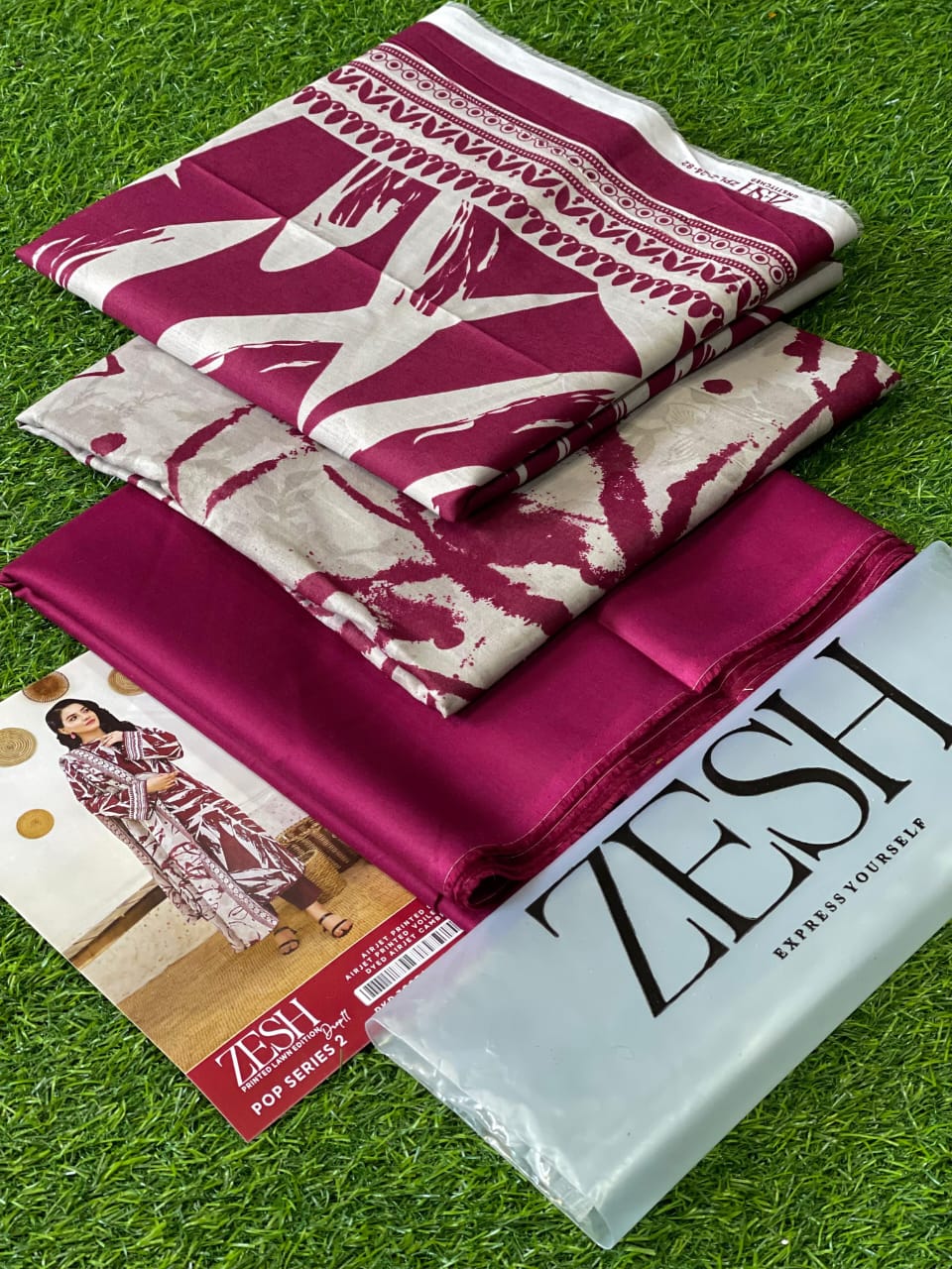 ZESH POP DROP-11 | 2025 Digital Printed Lawn Collection – 15-Piece Set ✨