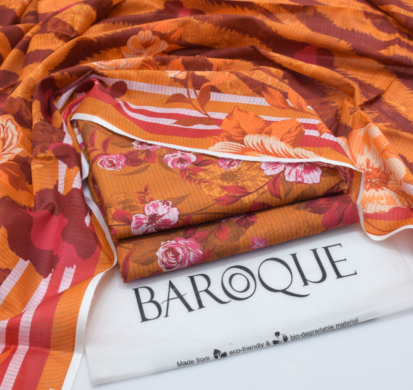 Baroque 3PC Printed Lawn Suit – Voile Dupatta | Summer Collection 2025 - Deewan E Kharidar