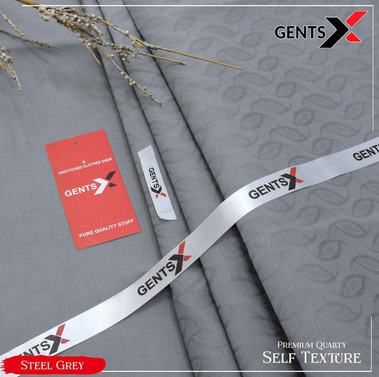 GENTS X Premium Hard Cotton | Luxury Men's Unstitched Suit | 2025 Collection