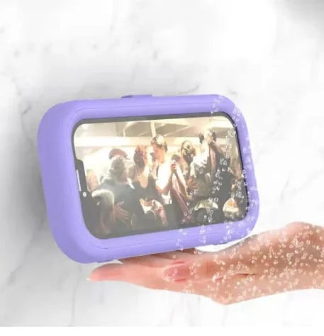 Waterproof Wall-Mounted Bathroom Phone Holder – Touch-Sensitive Screen | Drama Watching Stand | - Deewan E Kharidar