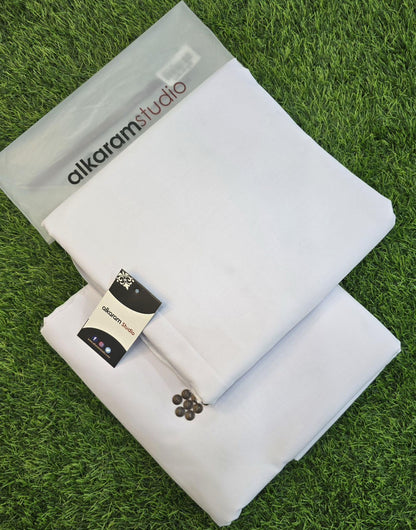 Alkaram Premium Soft Texture Cotton – Gents Fabric | Summer 2025 | 4.5 Meter | Gift Bag + Buttons - Deewan E Kharidar