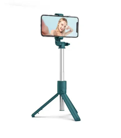 Bluetooth Selfie Stick Tripod | Telescopic Portable Stand for TikTok, Vlogging & Live Streaming - Deewan E Kharidar