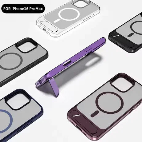 360° Magsafe Shockproof Case with Kickstand | For iPhone 16 Series – Wireless Charging Compatible - Deewan E Kharidar