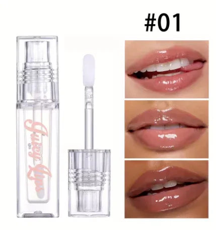 Hydrating Crystal Lip Oil – Tinted, Moisturizing & Plumping Gloss for Juicy Lips - Deewan E Kharidar
