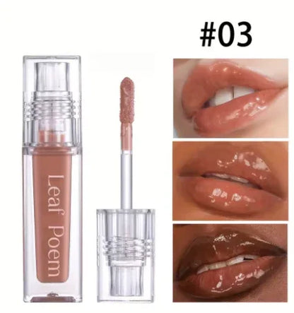 Hydrating Crystal Lip Oil – Tinted, Moisturizing & Plumping Gloss for Juicy Lips - Deewan E Kharidar