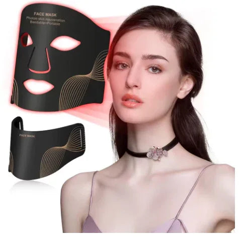 7 Color LED Face Mask with Neck – Wireless Light Therapy for Anti-Aging, Wrinkles & Skin Rejuvenation - Deewan E Kharidar