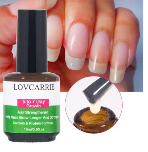 LOVCARRIE 5-7 Day Nail Growth & Strengthener | Calcium & Protein Formula - Deewan E Kharidar