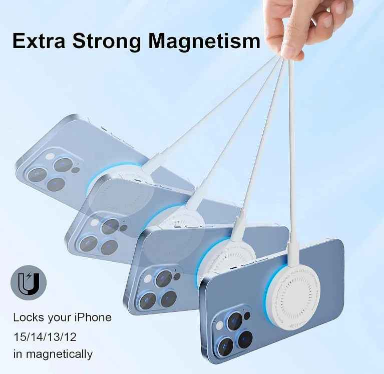 2-Pack 15W Magnetic MagSafe Wireless Chargers – Fast Charging Pads for iPhone & AirPods - Deewan E Kharidar