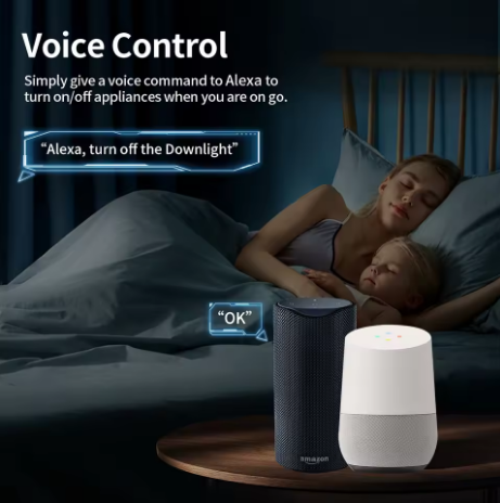 TNCE TUYA Smart Plug WiFi/Zigbee 3.0 EU Socket 16A/20A – Power Monitor, Timer, Alexa & Google Home Compatible - Deewan E Kharidar