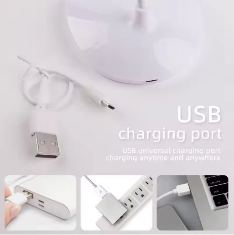 USB Rechargeable LED Desk Lamp – Eye Protection Reading Light with 3-Level Dimming - Deewan E Kharidar