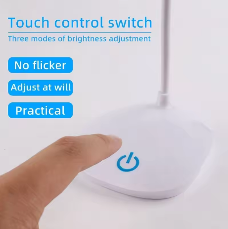 USB Rechargeable LED Desk Lamp – Eye Protection Reading Light with 3-Level Dimming - Deewan E Kharidar