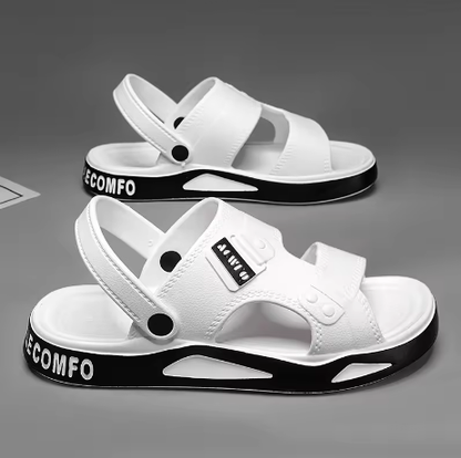 Men's Summer EVA Slippers – Lightweight Non-Slip Open-Toe Sandals for Beach & Outdoor - Deewan E Kharidar