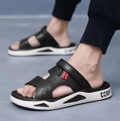 Men's Summer EVA Slippers – Lightweight Non-Slip Open-Toe Sandals for Beach & Outdoor - Deewan E Kharidar
