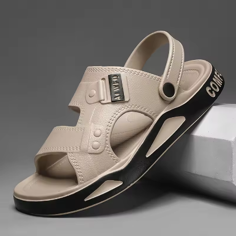 Men's Summer EVA Slippers – Lightweight Non-Slip Open-Toe Sandals for Beach & Outdoor - Deewan E Kharidar