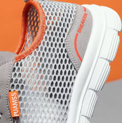 Men's Summer Mesh Sneakers – Lightweight Breathable Running Shoes for Everyday Comfort - Deewan E Kharidar