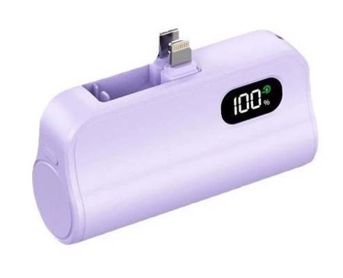 Mini 5000mAh Fast Charging Power Bank – Dual Plug Portable Charger for iPhone, TECNO, Android - Deewan E Kharidar