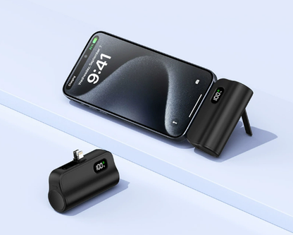 Mini 5000mAh Fast Charging Power Bank – Dual Plug Portable Charger for iPhone, TECNO, Android - Deewan E Kharidar