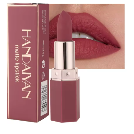 6-Color Matte Lipstick Set – Long-Lasting, Waterproof, Non-Fading, Non-Stick Velvet Lip Colors - Deewan E Kharidar